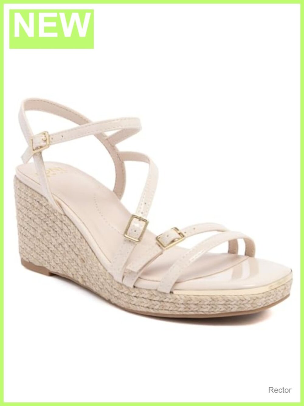 Womens Strappy Espadrille Wedge Sandals Platform Heels Jute Ankle Strap Faux